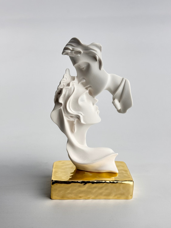 Статуетка "Закохані" h-14, колір золото