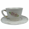 Чашка із блюдцем Квіти 16х8 см