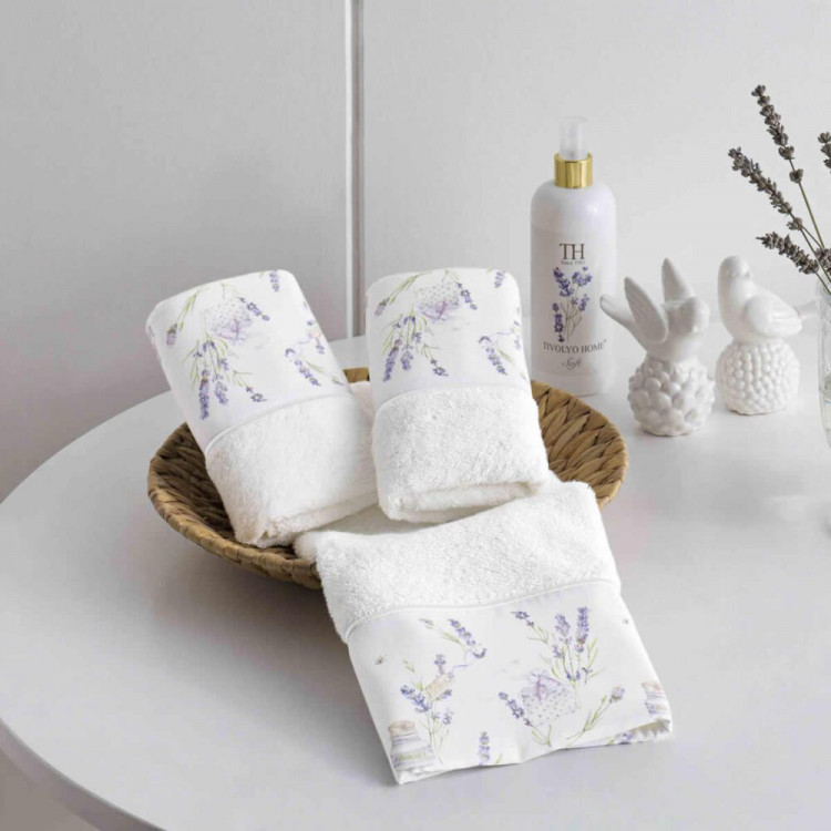 Набір рушників "Lavender Time", білий