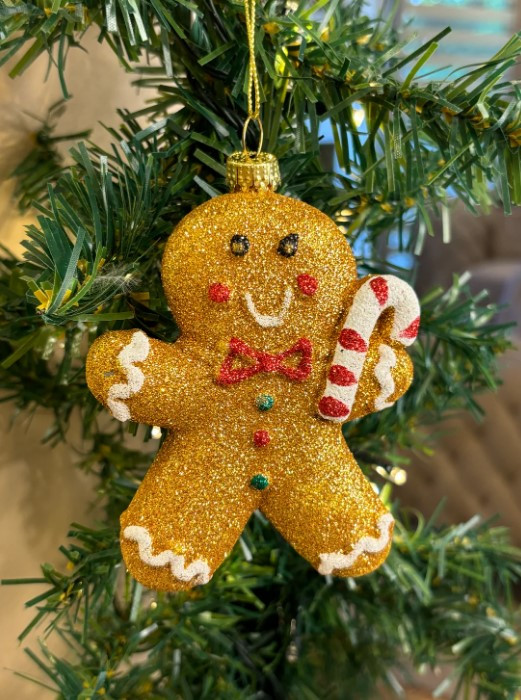 Підвіска "Різвяний пряник" h-14, червона