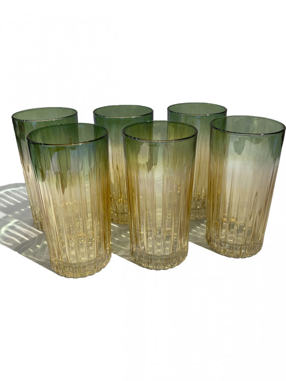 Набір келихів для води Domina, зелені