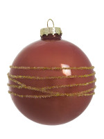 Куля Зі смужками, d-8см, темно-рожевий