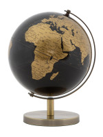 Глобус чорний на бронзовій підставці d-13 h-17