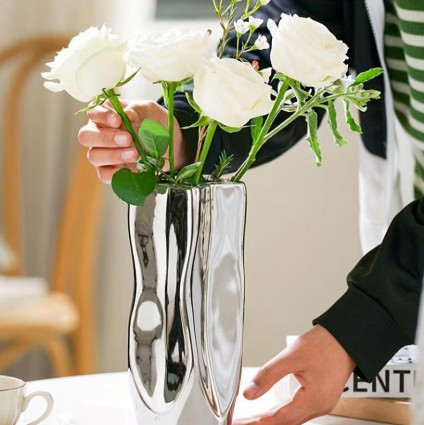 Ваза"Гармонія", колір срібло