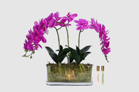Парфумований букет "Oval Orchid” фуксія