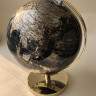 Глобус чорний на золотій підставці d-20  h-28