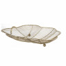 Блюдо для інтер'єру "Лист" 48,5х34см золотий