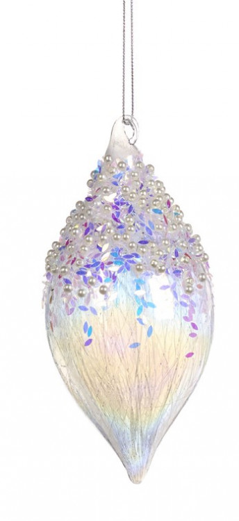 Бурулька "Чарівність" d-8, біло/лілова