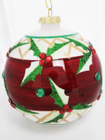 Куля Різдвяна різнокольорова, d-10см