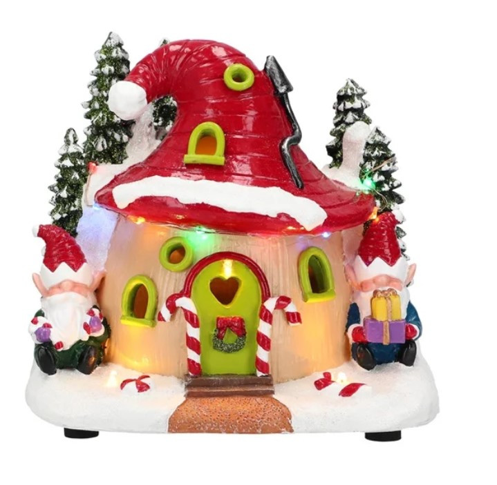Новорічна реліквія "Будинок Ельфів" h-16 (LED)