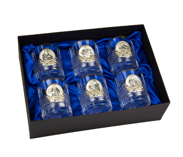 Набір келихів для віскі "Козацькому роду нема переводу!" 6 предметів