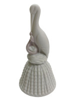 Статуетка-дзвіночок Лелека з дитиною, дівчинка, h-14см