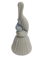 Статуетка-дзвіночок Лелека з дитиною, хлопчик, h-14см