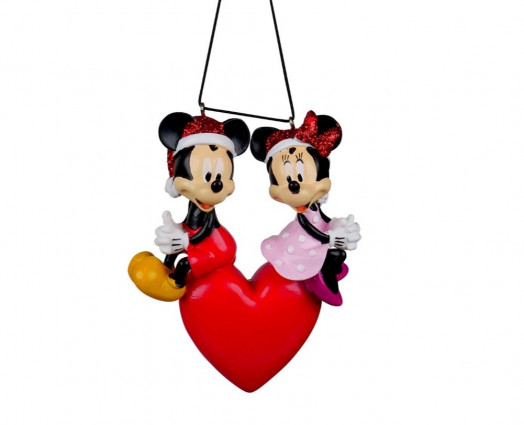 Підвіска "Закохані Мікі та Міні" h-12, різнокольорова
