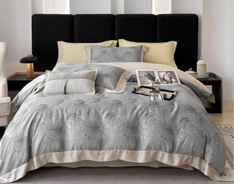 Постільна білизна "Silver Passion", сіро/кремова