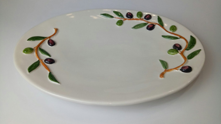 Блюдо овальне плоске "Оливка" 31*24