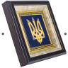 Панно Тризуб України, 32х34 синє