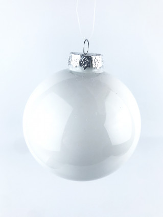 Куля скляна d-10 (біла)