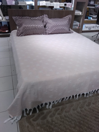 Плед Ella пудровий