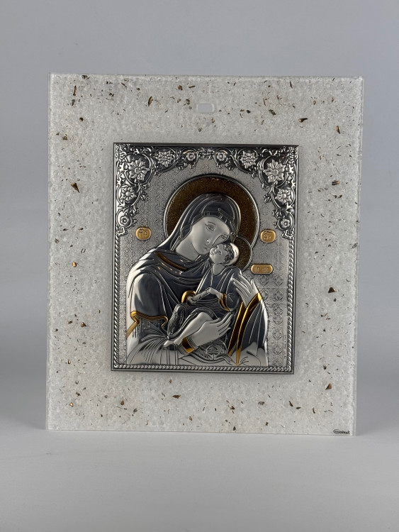 Ікона "Богоматір з немовлям" 24*28, колір золото/срібло