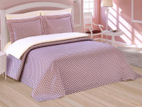 Покривало з наволочками Sophia 3 предмета 260х260 фіолетовий