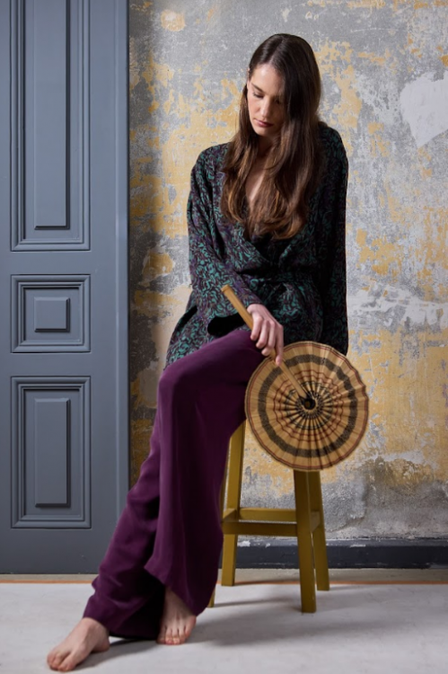 Костюм жіночий"Palermo" фіолетово/зелений