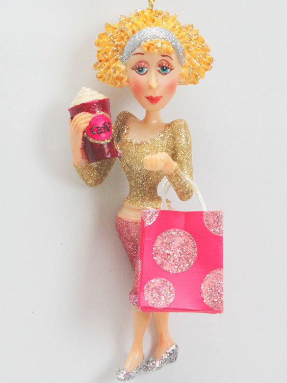 Підвіска Леді шопер, h-12 см