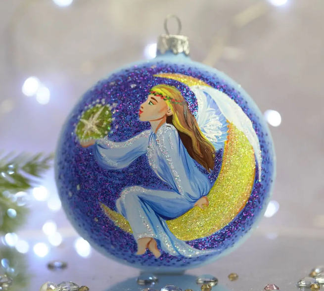 Куля "Янгол на місяці" d-10