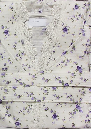 Халат жіночий "Roses estee" крем/лаванда