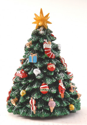 Статуетка "Музична ялинка" h-16, зелений