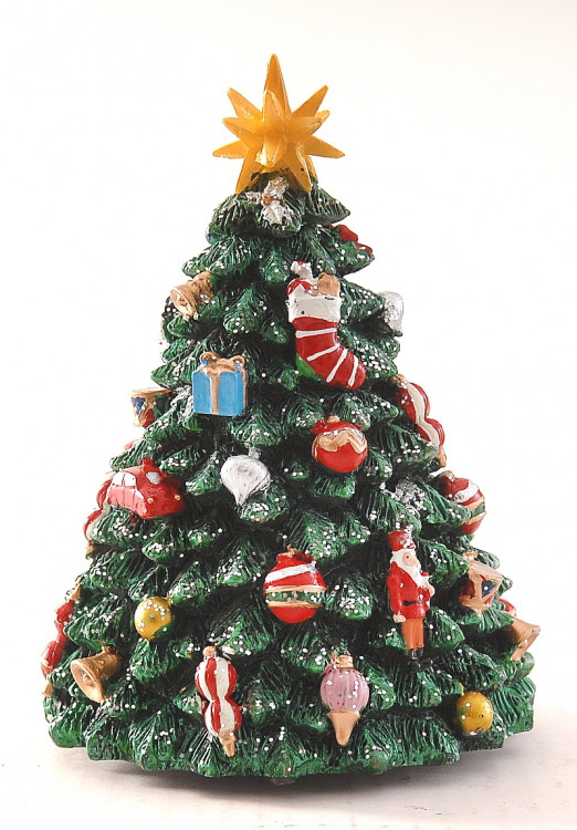 Статуетка "Музична ялинка" h-16, зелений