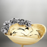 Фруктівниця "Квітка" d-18см колір золотий