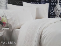 Постельное белье Valeria евро крем