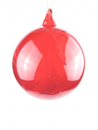 Шар скляний (червоний) d-12