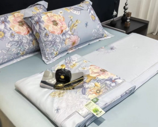 Постільна білизна з ковдрою "Margo", блакитна