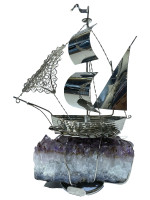 Парусник h-19 (Аметист, серебро)