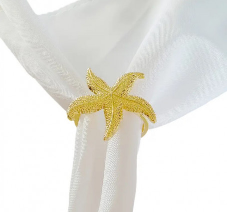 Кільце для серветок "Star" d-4, колір золото