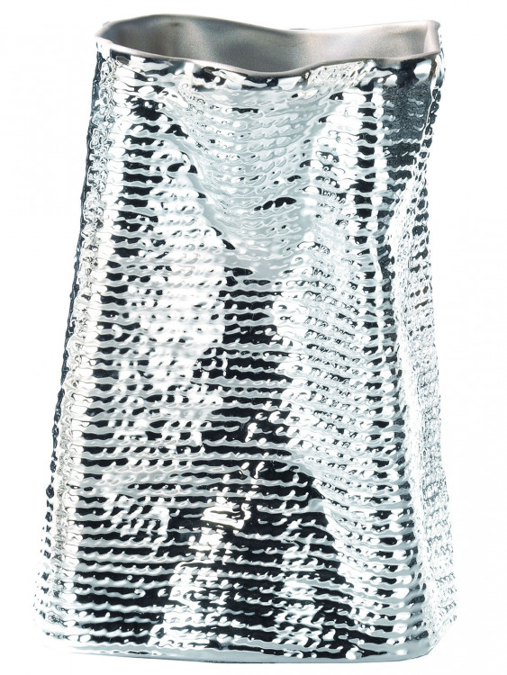 Ваза Vesta, h-25см, серебро