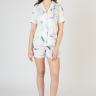 Костюм з шортами "Alsatian Birds", білий/голубий
