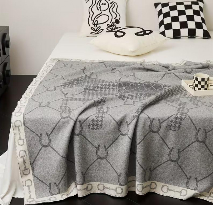 Плед "Saddle" сірий