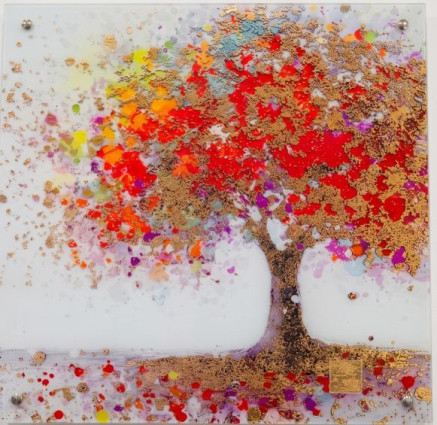 Настінний декор "Tree of life" 45*45 різнокольорова