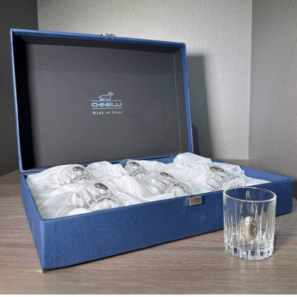 Набір для горілки "Касл" 6 предметів, колір срібло