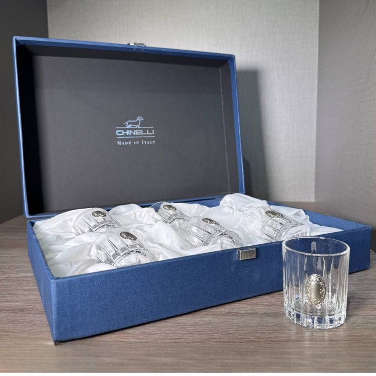 Набір для горілки "Касл" 6 предметів, колір срібло