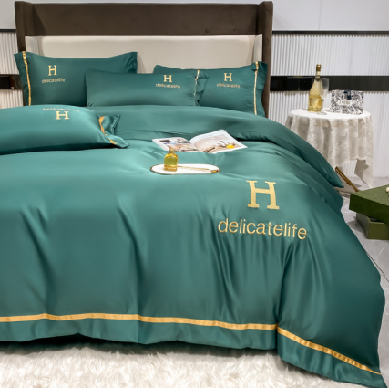 Постільна білизна 'Delicate", смарагдова