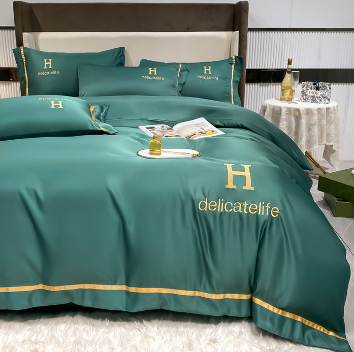 Постільна білизна 'Delicate", смарагдова