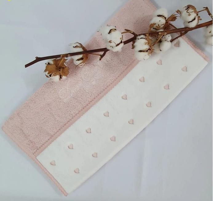 Рушник "Lavoine", рожево/білий