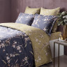 Постільна білизна "Terra", синя/оливкова