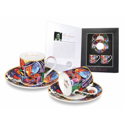 Набір чашок з блюдцем "Інструменталіст.П'єр Діссард" 4 предмета,120 мл