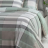 Постельное белье "Pepita", евро, мятное