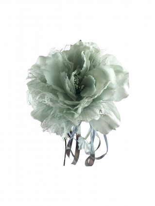 Цветок декоративный d-15 см голубой